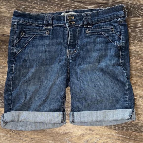 White House Black Market Pants - White House Black Market Dark Blue Jean Shorts